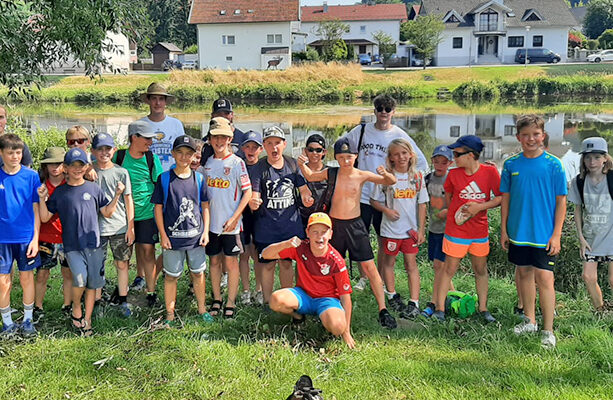 Die U13 bei einem Ausflug in den Bayerischen Wald